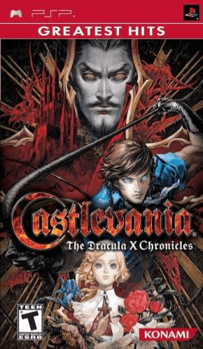 Castlevania Dracula X Chronicles box art for PSP